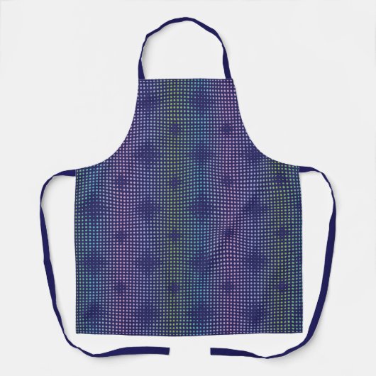 Tablier Motif de points holographiques Iridescente (Recto)