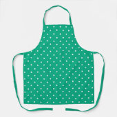 Tablier Motif de points teal uni sans couture (Recto)