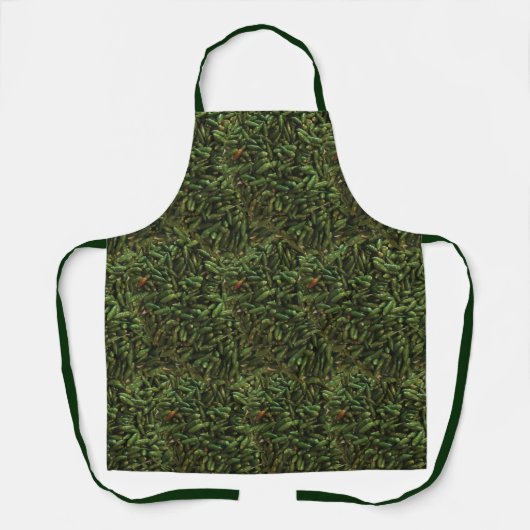 Tablier Motif de poivre chili vert (Recto)