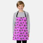 Tablier Motif de porc de Guinée rose, (Porté)