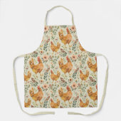 Tablier Motif de poulet de campagne rustique (Recto)