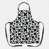 Tablier Motif de projection de peinture noire (Recto)
