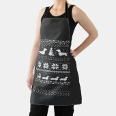 Tablier Motif de pull de Noël pour Dachshunds T-Shi classi (Insitu)