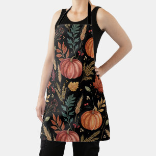 Tablier Motif de récolte d'automne Watercolor