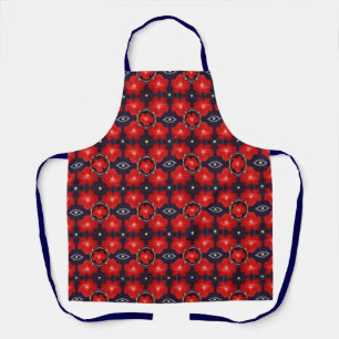 Tablier Motif de Red Petunia