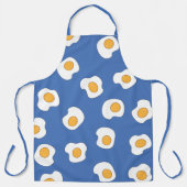 Tablier Motif De Scatter D'Oeufs Poché Sur Bleu (Recto)