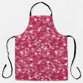 Tablier Motif de séquence rose parties scintillant (Recto)