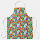 Tablier Motif de Strelitzia (Recto)