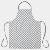 Tablier Motif de tableau de bord gris et blanc (Recto)