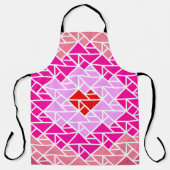 Tablier Motif de Tangram cardiaque (Recto)