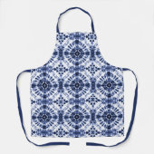 Tablier Motif de teinture bleu foncé (Recto)