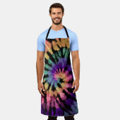 Tablier Motif de teinture. shibori arc-en-ciel dessiné à l (Porté)