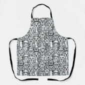 Tablier Motif de tête de chien (Recto)