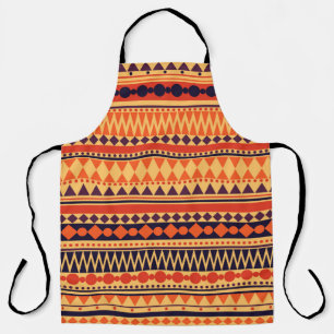 Tablier Motif de texture tribale vintage et transparente.