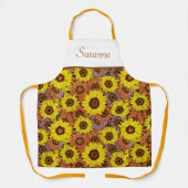 Tablier Motif de tournesols colorés (Recto)