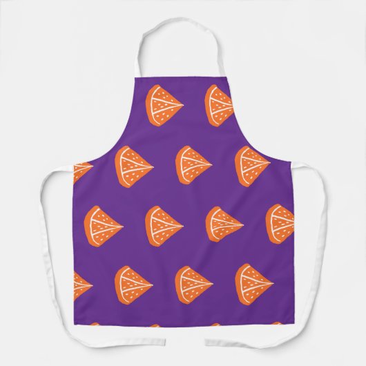 Tablier Motif de tranche orange (Recto)