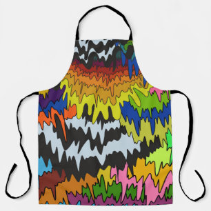 Tablier Motif de trippage Super coloré à goutte liquide