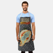 Tablier Motif de tuyau d'échappement des bicyclettes vinta (Porté)