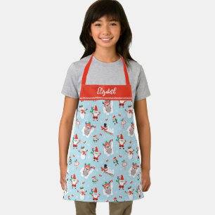 Tablier Motif de vacances de Noël pour enfants mignons