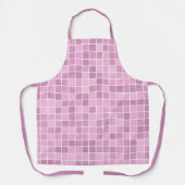 Tablier Motif de vérification de carreaux roses (Recto)