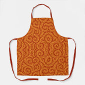 Tablier Motif de vigne feuillue jaune doré (Recto)