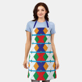 Tablier Motif décoratif couleur diamant géométrique (Porté)