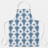 Tablier Motif Delft Tile (Recto)