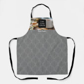 Tablier Motif d'entreprise moderne photo Grey (Recto)