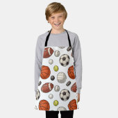 Tablier Motif d'équipements sportifs (Porté)