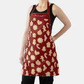 Tablier Motif des biscuits masculins en pain d'épice aux p (Insitu)