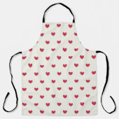 Tablier Motif des Coeurs rouges mignons (Recto)