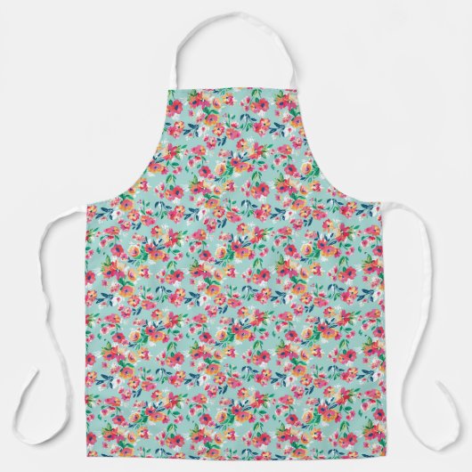 Tablier Motif des fleurs peintes (Recto)