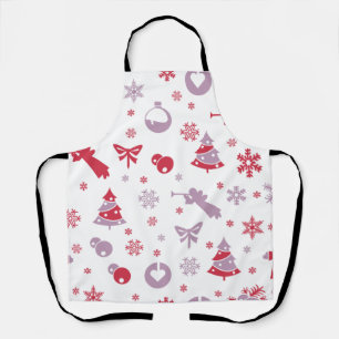 Tablier Motif des flocons de neige, des anges et des arbre