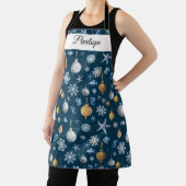 Tablier Motif des flocons de neige et des éléments nautiqu (Insitu)