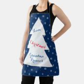 Tablier Motif des flocons et des points d'hiver (Insitu)