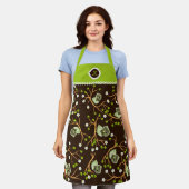 Tablier Motif des hiboux (Porté)