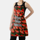 Tablier Motif des Tulipes rouges (Insitu)