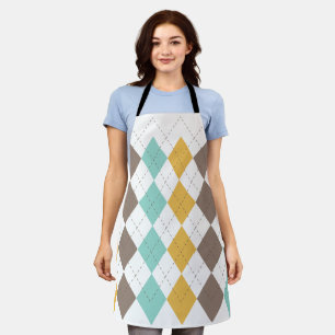 Tablier Motif diamant écossais Argyle Tartan
