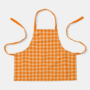Tablier Motif diamant Orange Checker