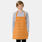 Tablier Motif diamant Orange Checker (Porté)