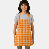 Tablier Motif diamant Orange Checker (Insitu)