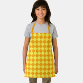 Tablier Motif diamant orange jaune Checker (Insitu)