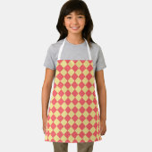 Tablier Motif diamant orange jaune Checker (Insitu)