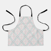 Tablier Motif diamant pastel vert et rose (Recto)