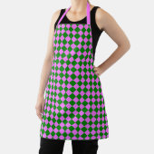 Tablier Motif diamant Pink Green Checker (Insitu)