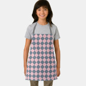 Tablier Motif diamant rose gris Checker (Insitu)