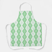 Tablier Motif diamant vert pomme (Recto)