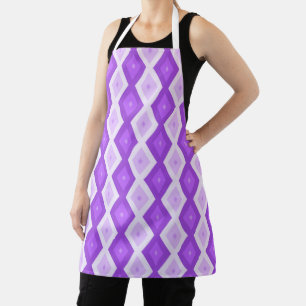 Tablier Motif diamant violet clair