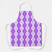 Tablier Motif diamant violet clair (Recto)