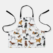 Tablier Motif d'illustrations de chiens mignons (Recto)
